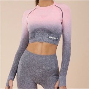 Ombré Gym shark long sleeve shirt
